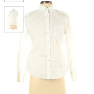 J. Crew cotton white button down blouse